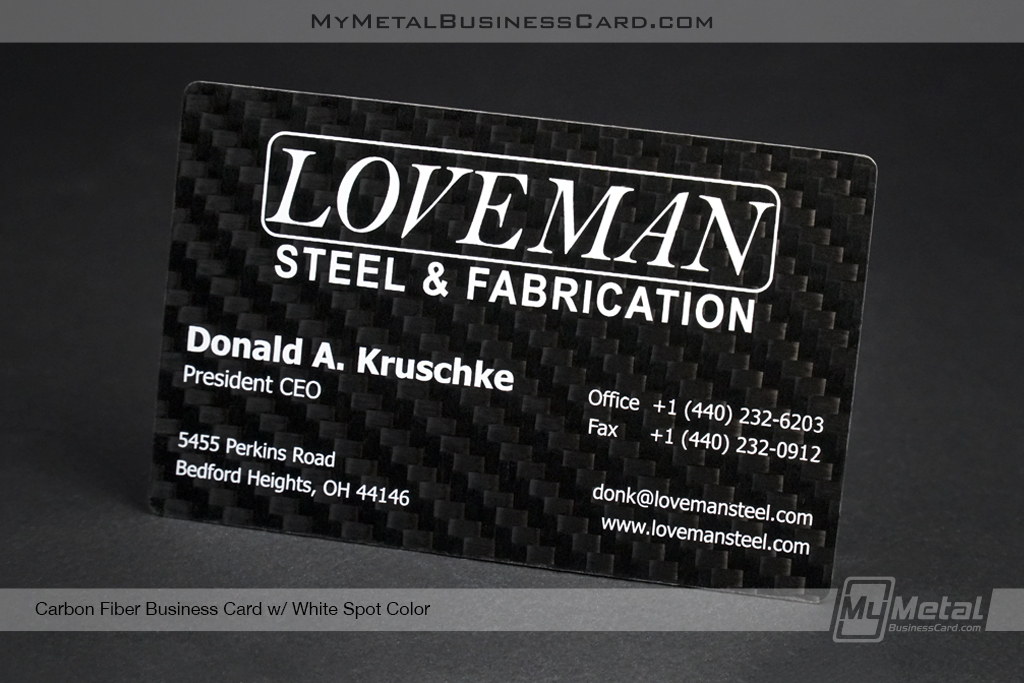 Carbon Fiber Business Cards World Leader in Metal Business Cards