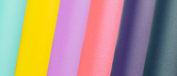 metal tumbler colors layered in variety of hues