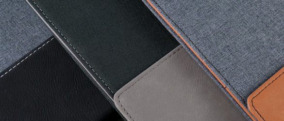 close up of leatherette with stitching