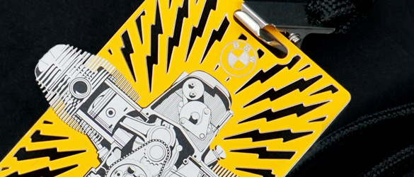yellow printed vip pass