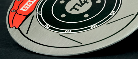 printing on metal coaster