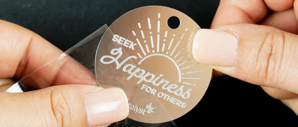 metal dog tag individually wrapped