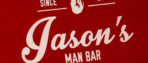 close up of etching on piano finish humidor