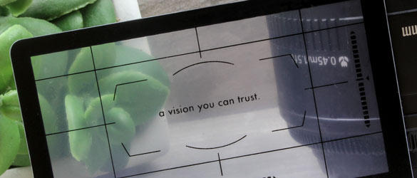 Clear Plastic Business Card Close Up