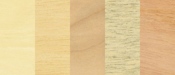 close up of multiple card finishes