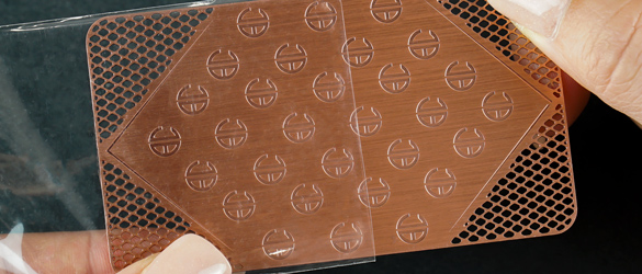 Meal Business Card wrapped carefully Metal Cards custom production time quick card production