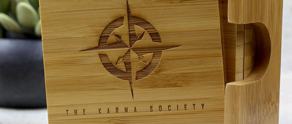 Bamboo Coaster Set