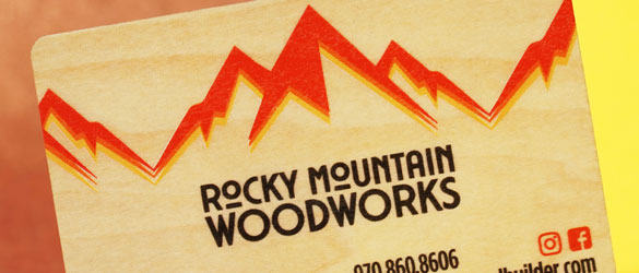 Basswood Card with Vibrant Color Printing