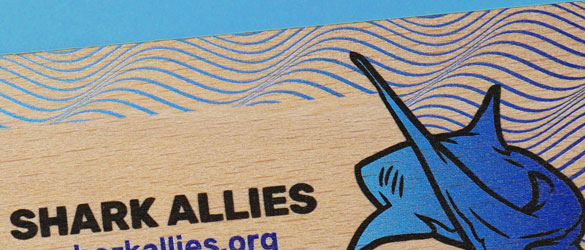 Beech Wood Card with Vibrant Printing