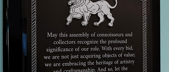 close up of laser etching on glass panel