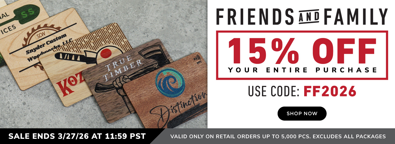 Friends and Family 15 Percent Off Sale